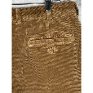 Brooks Brothers Clark Fit Wale Corduroy Pants Mens W35 L30 Tan Casual Trousers